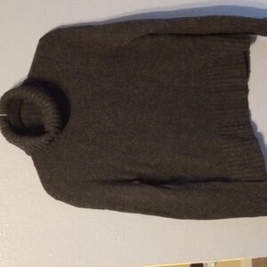 J. Crew charcoal 100% lambswool thick turtleneck ribbed neck Sweater S